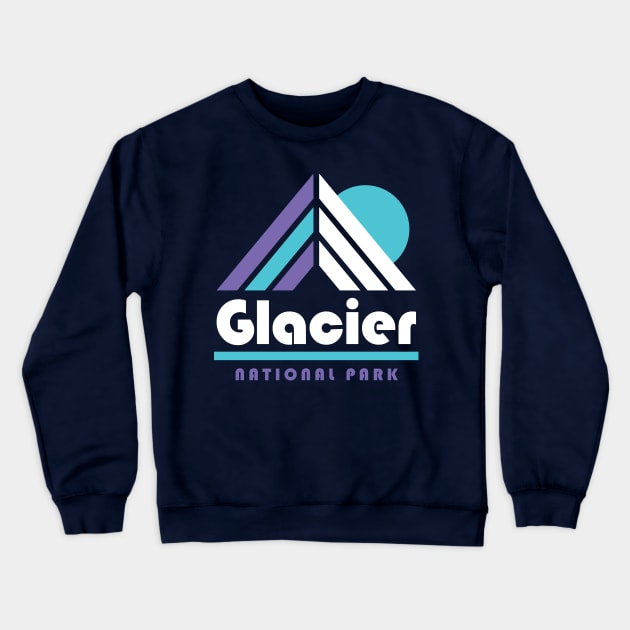 Glacier National Park Crewneck Sweatshirt by PodDesignShop